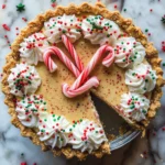 White Chocolate Candy Cane Pie
