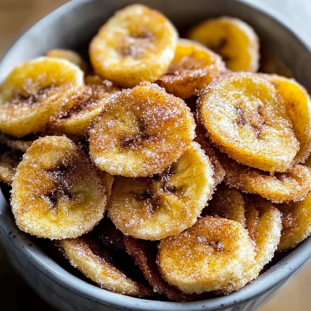 Air Fryer Cinnamon Banana Chips