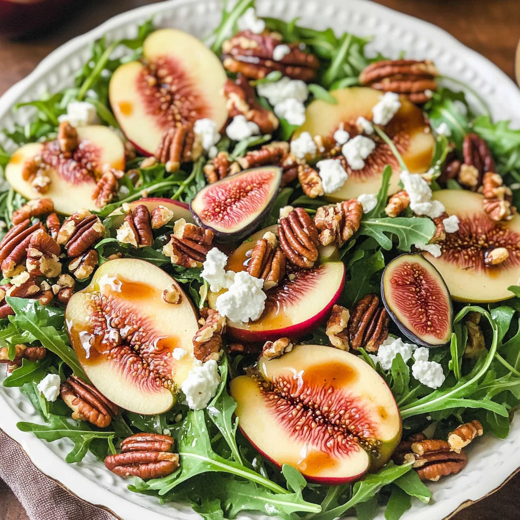 Apple Arugula Salad With Maple Pecans