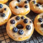 Baked Lemon Blueberry Doughnuts