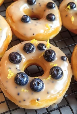 Baked Lemon Blueberry Doughnuts