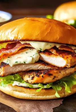 Blackened Chicken Bacon Ranch Sandwiches Recipe