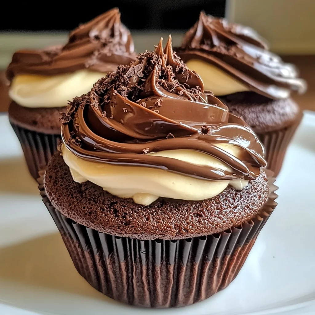 Chocolate Coffee Cream Cupcakes Recipe You'll Love