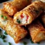 Crispy Crab Cake Egg Rolls: A Savory Seafood Snack Delight