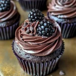 Dark Chocolate Blackberry Cupcakes: Indulge in a Decadent Dessert Delight