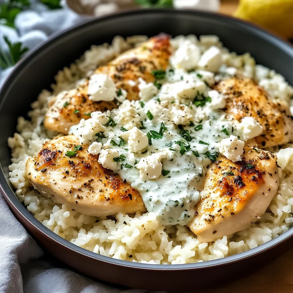 Dump-and-Bake Chicken Tzatziki Casserole