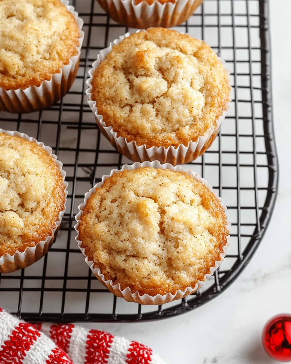 Easy Christmas Eggnog Muffins