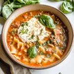 Easy Creamy Lasagna Soup