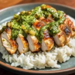 Easy Peruvian Chicken And Rice with Green Sauce Recipe