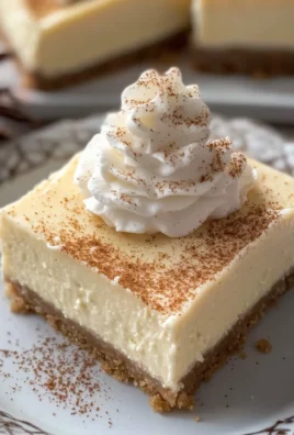 Eggnog cheesecake bars
