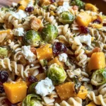 Fall Pasta Salad with Butternut Squash and Brussels