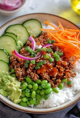 Ground Turkey Rice Bowls with Bang Bang Sauce