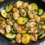 Healthy Chicken Breast with Zucchini and Squash