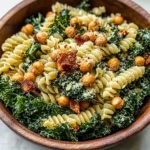 Kale Caesar Pasta Salad