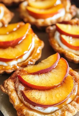 Mini Peach and Cream Cheese Tarts
