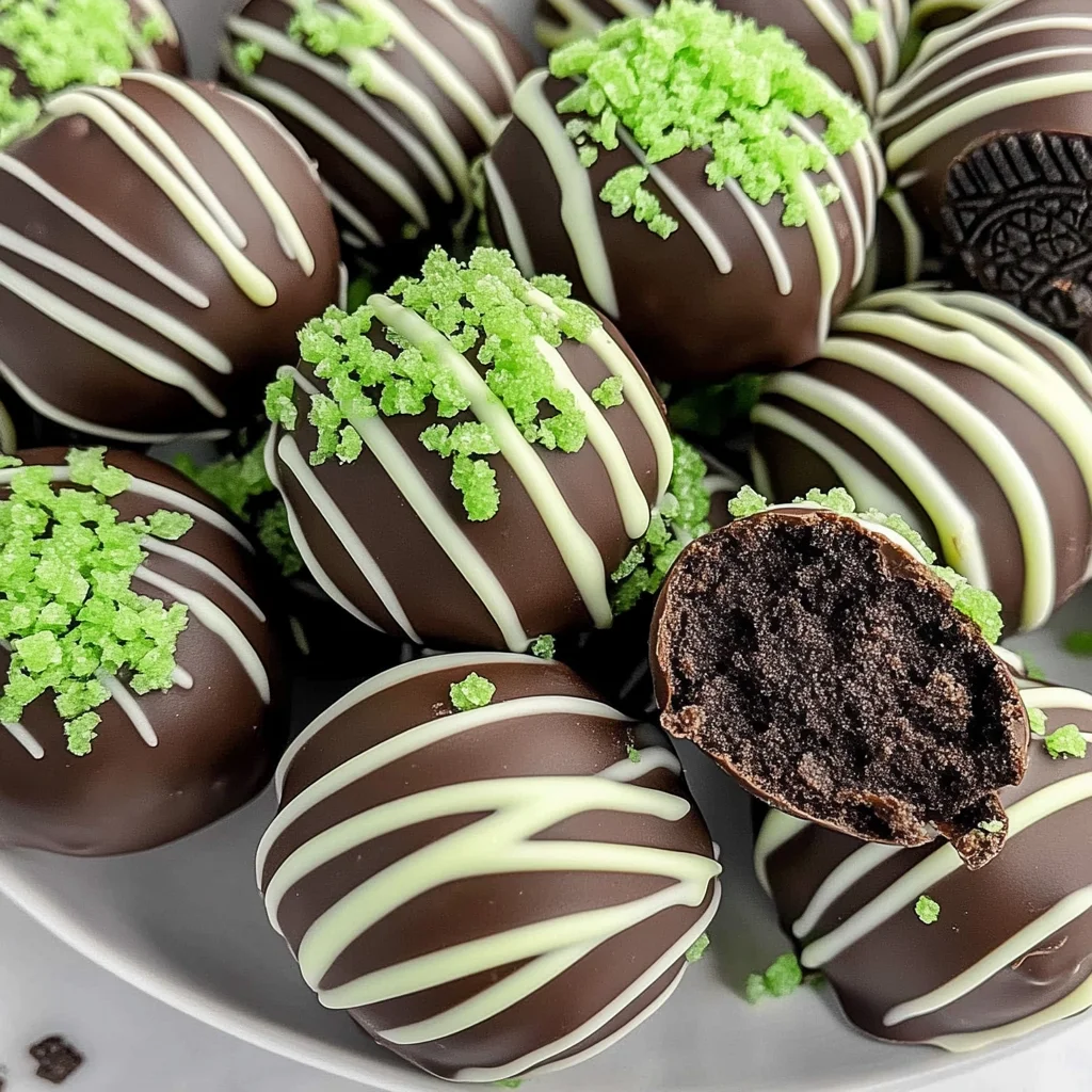 Mint Oreo Truffles