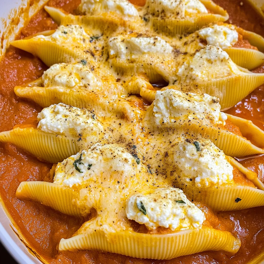 Pumpkin Ricotta Stuffed Shells