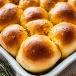 Rosemary pumpkin dinner rolls