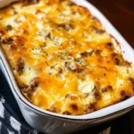 Sausage, Egg, and Cream Cheese Hashbrown Casserole