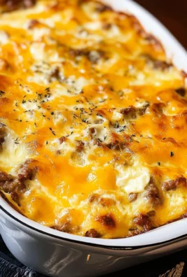 Sausage, Egg, and Cream Cheese Hashbrown Casserole