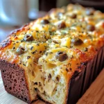 Savory Quick Bread With Cheese And Olives 🧀🍞