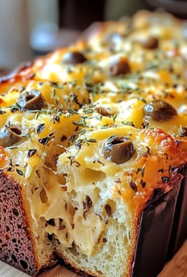 Savory Quick Bread With Cheese And Olives 🧀🍞