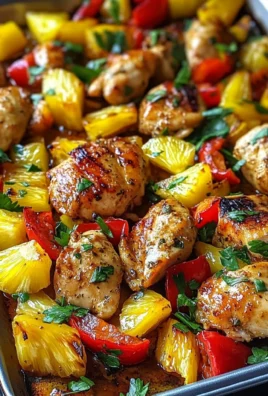 Sheet Pan Hawaiian Chicken with Pineapple and Peppers