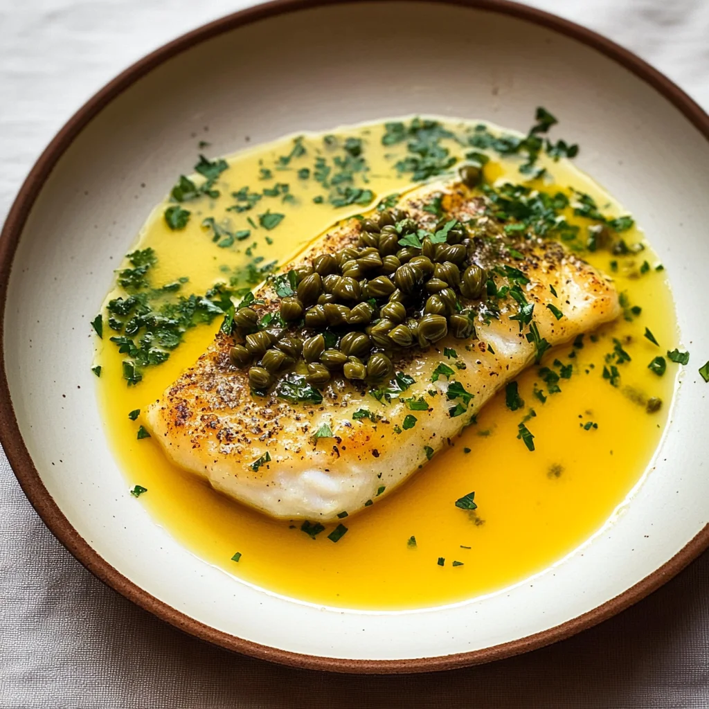 Simple Lemon Caper Sauce