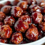 Spicy Cranberry BBQ Meatballs