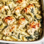 Spinach Artichoke Chicken Bake