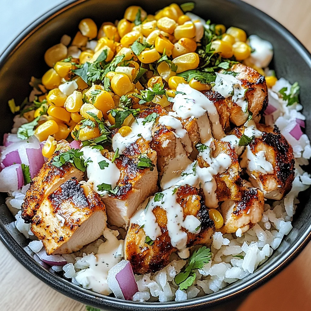Street Corn Chicken Rice Bowl