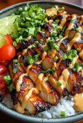 Sweet Chili Chicken Bowl with Coconut Lime Drizzle