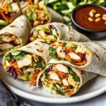 Thai Peanut Chicken Wraps