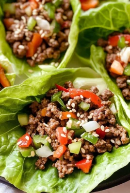 Asian Style Ground Beef Lettuce Wraps
