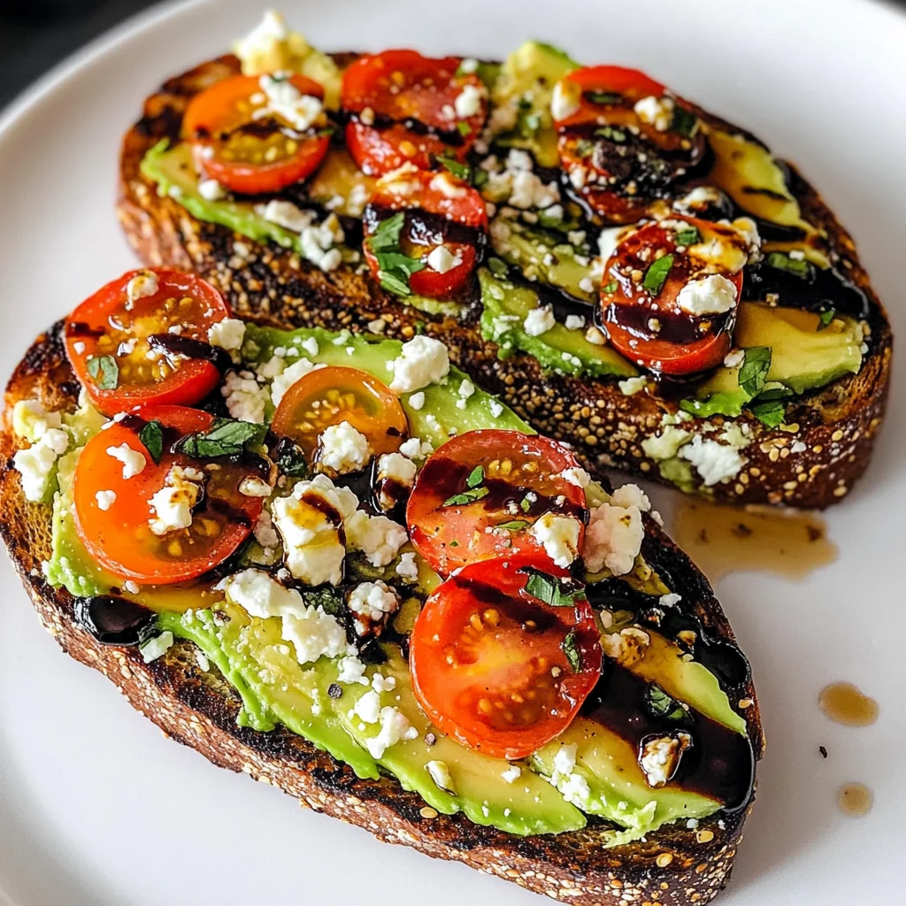 Avocado Toast with Feta and Cherry Tomatoes: A Perfectly Balanced Delight