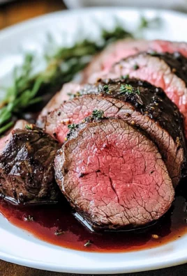 Beef Tenderloin with Red Wine Sauce
