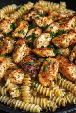 Cheesy Cajun Garlic Chicken Rotini Skillet Recipe