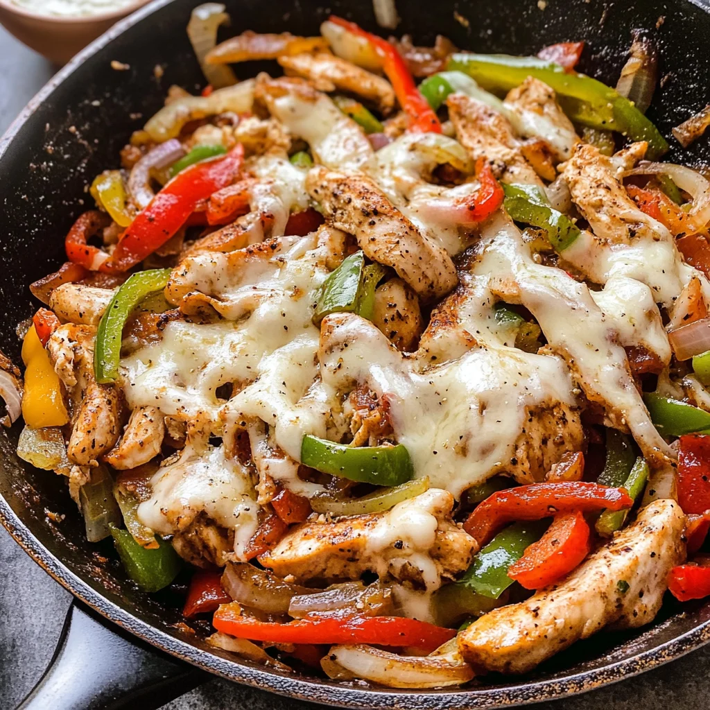 Chicken Cheesesteak Skillet