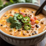 Creamy Cheesy Ground Beef Taco Soup Recipe