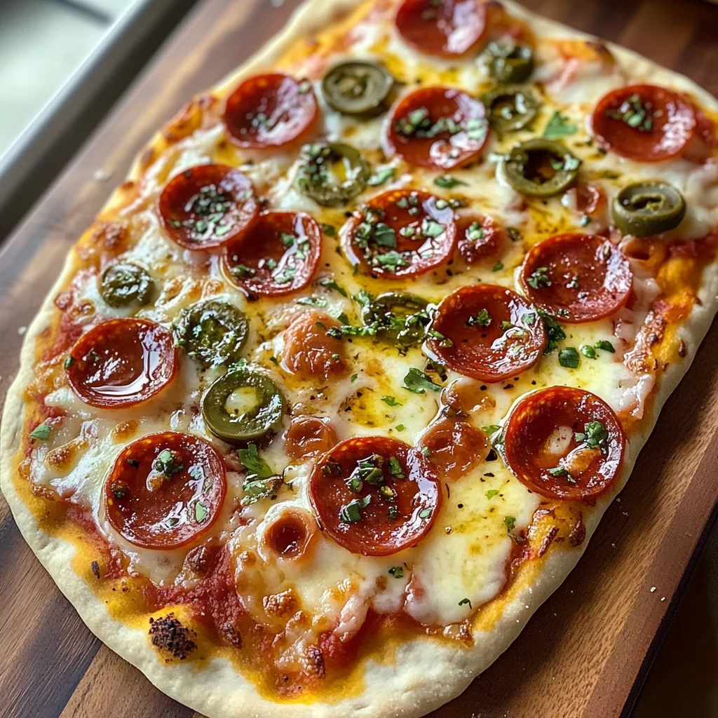 Delicious Hot Honey Flatbread Pizza