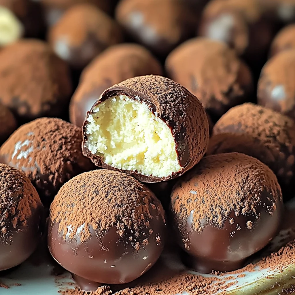 Easy Tiramisu Chocolate Truffles