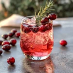 Festive Christmas Cranberry Spritzer