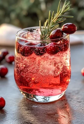 Festive Christmas Cranberry Spritzer