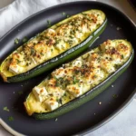Feta Cheese Stuffed Zucchini