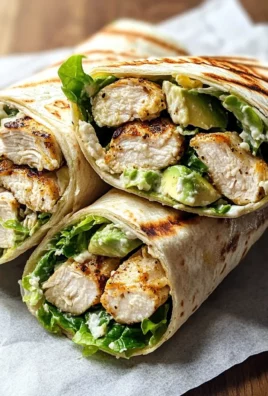 Grilled Chicken Caesar Salad Wraps