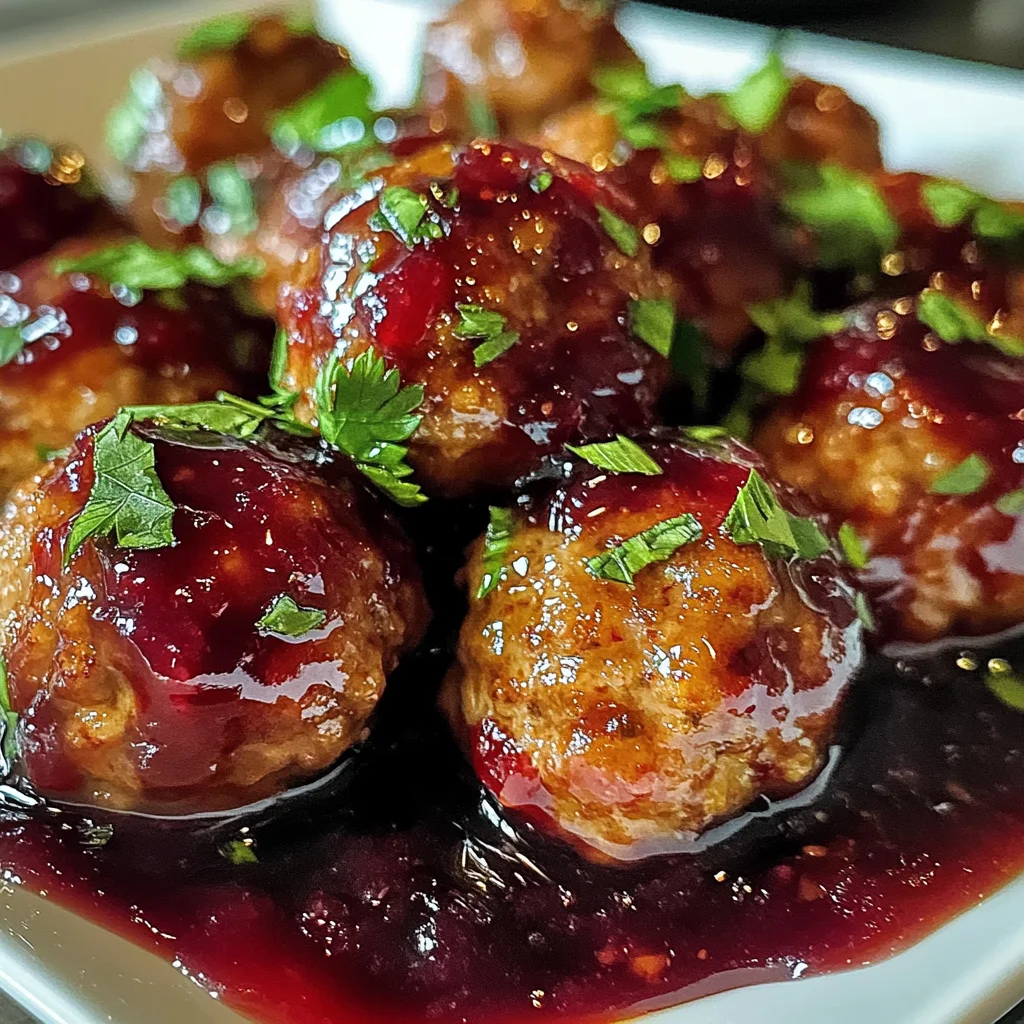 Harvest Turkey Meatballs with Cranberry Glaze: A Must-Try Delight!