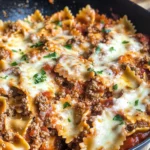 Healthy One Pot Skillet Lasagan