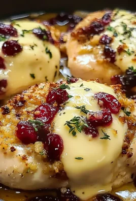 Impressive Cranberry Brie Stuffed Chicken