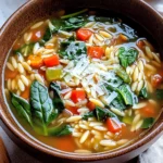 Italian Orzo Spinach Soup