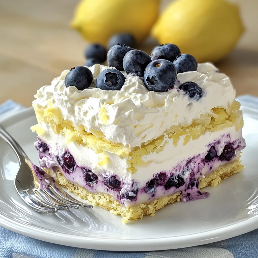 Lemon Blueberry Lasagna